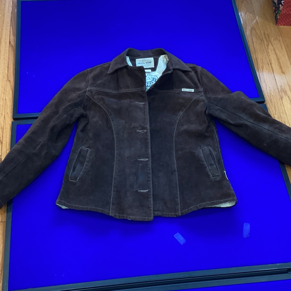 Skotts Washable Suede Brown Suede Jacket size Medium - Picture 6 of 7